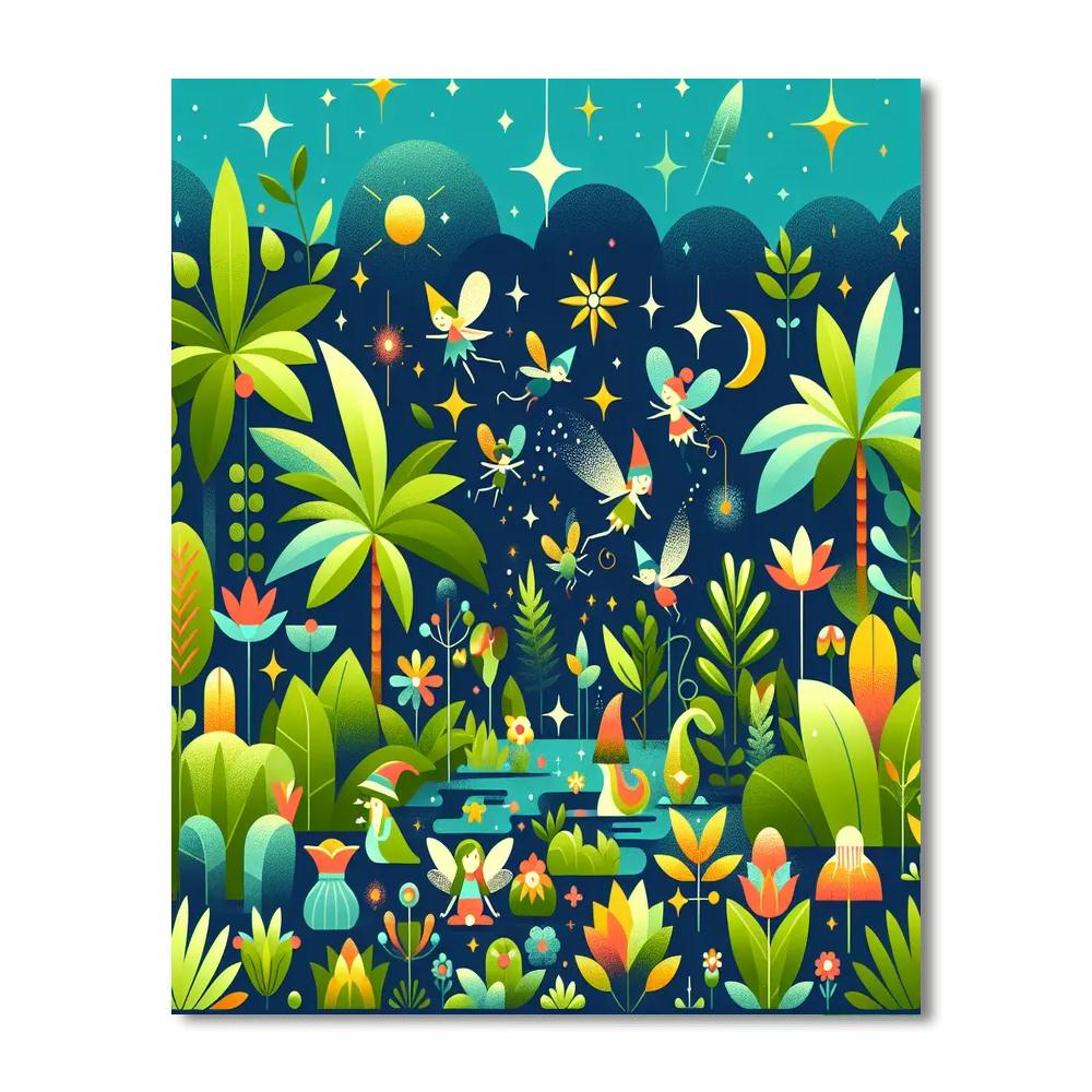 Garden Of Magical Delights Painting Number Kit