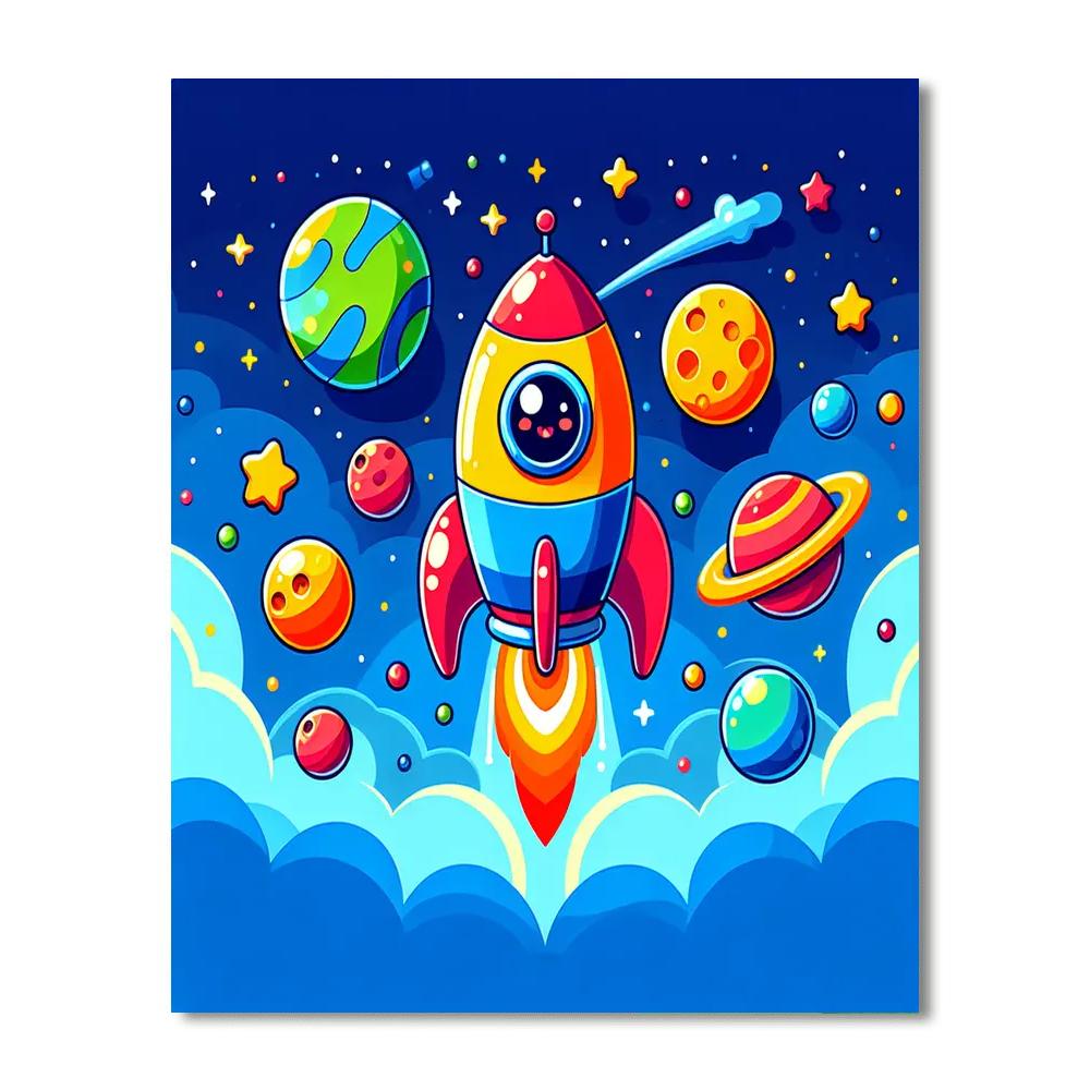 Rocket Adventure Paint By Numbers Kits