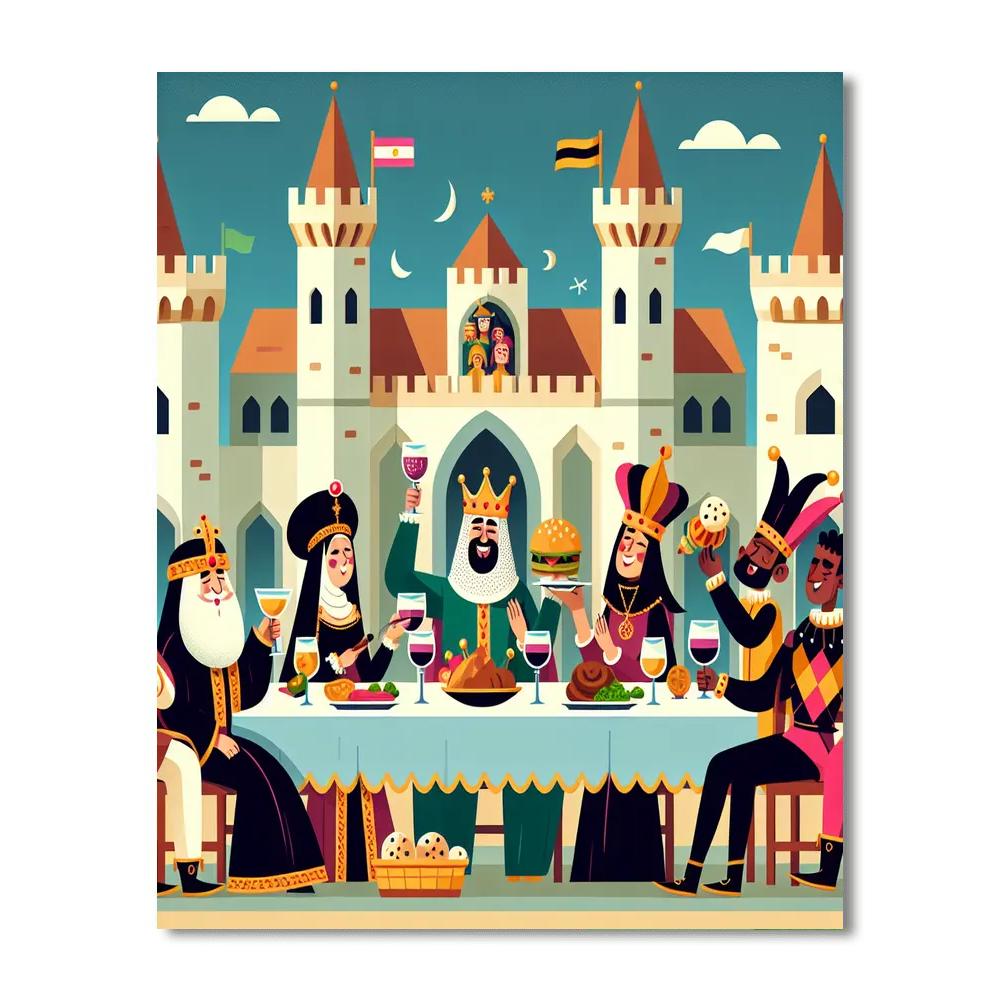 Medieval Kingdom Feast Paint By Number