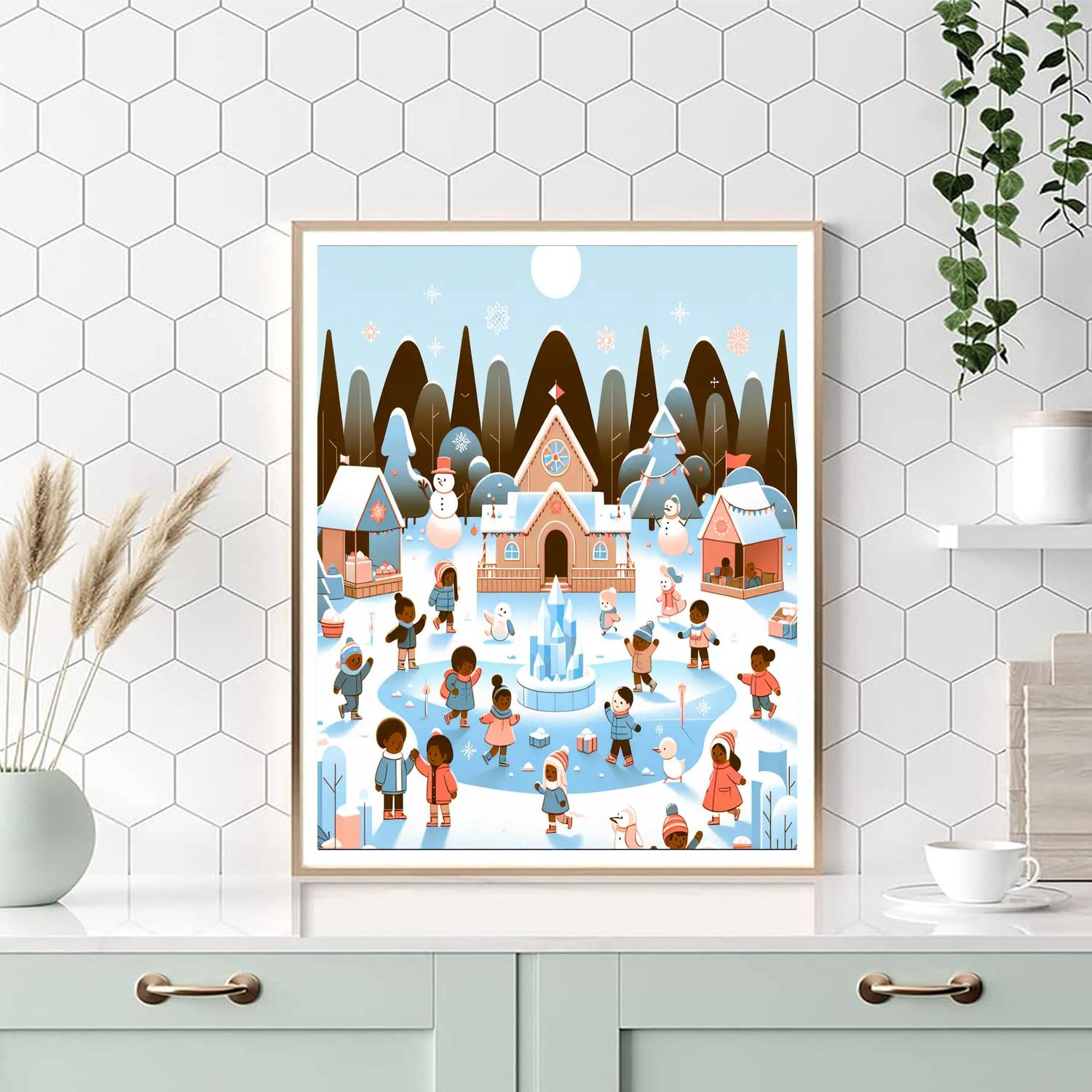 Frozen Fantasy Festival Number Painting