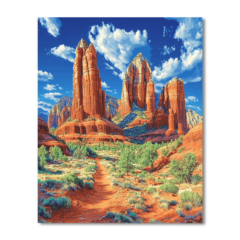 Sedona Red Rocks - Arizona, Usa Paint By Numbers Kits