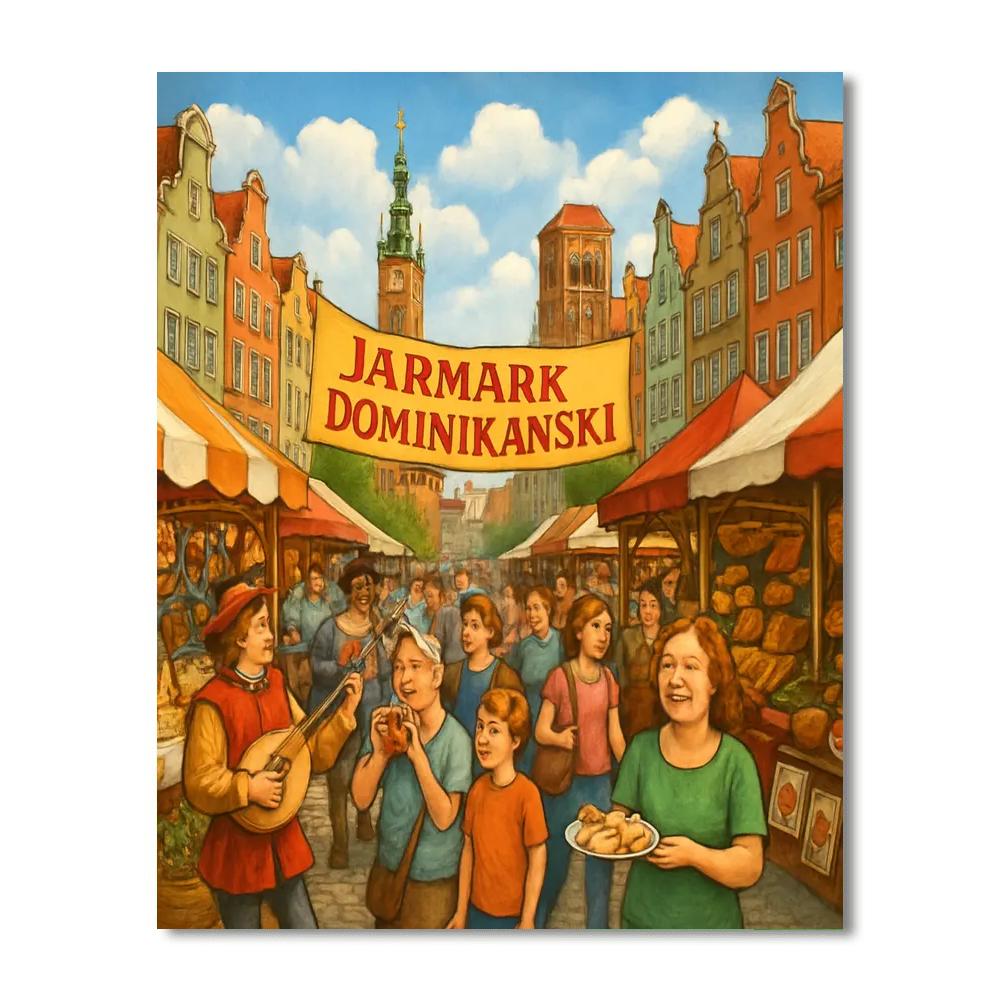 Gdańsk St. Dominic's Fair - Poland Paint By Color