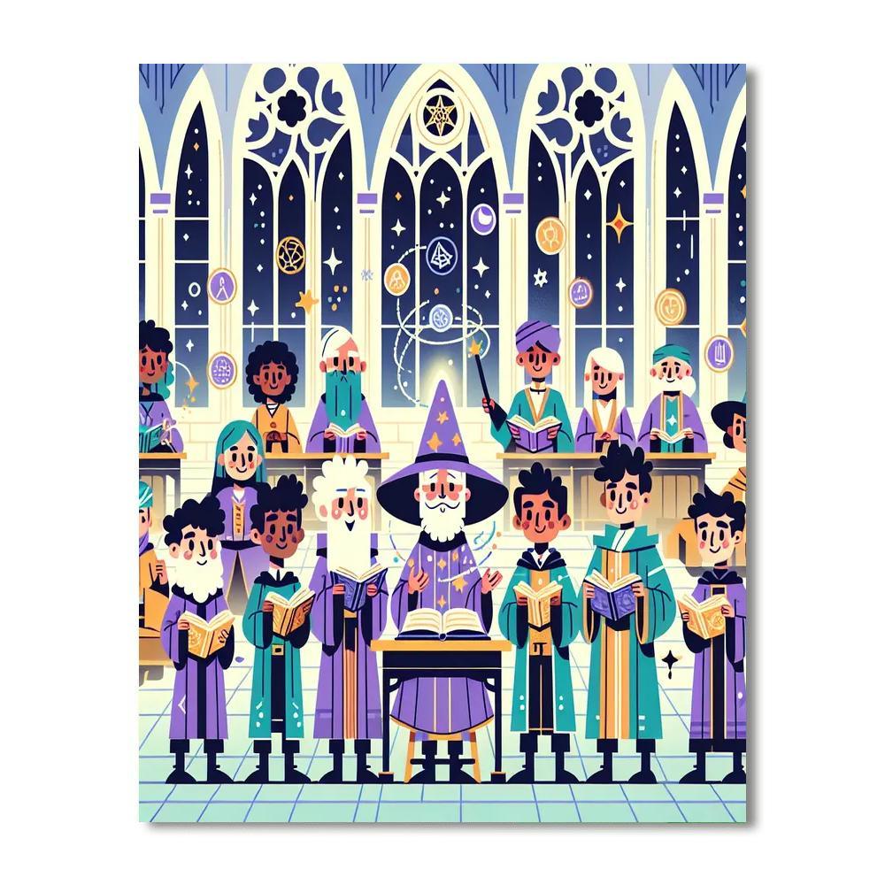 Wizards' Magical School Paint By Numbers Kits