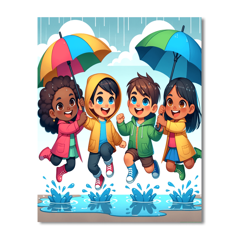 Playful Puddles Paint By Color