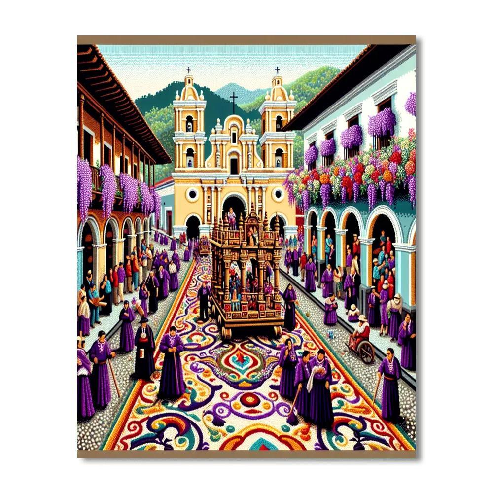 Semana Santa - Antigua Guatemala Paint By Numbers Kits