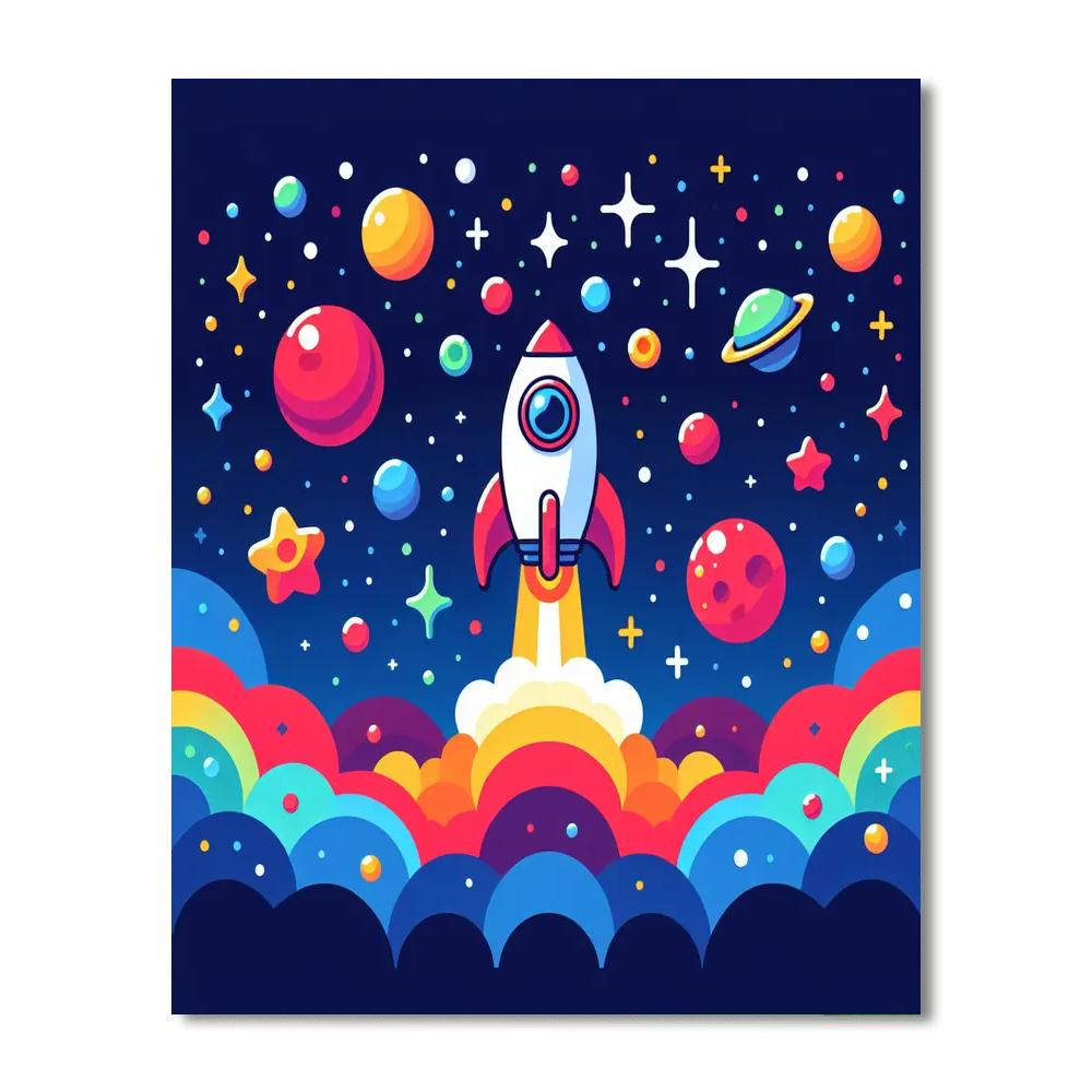 Creative Cosmos Paint By Numbers Art