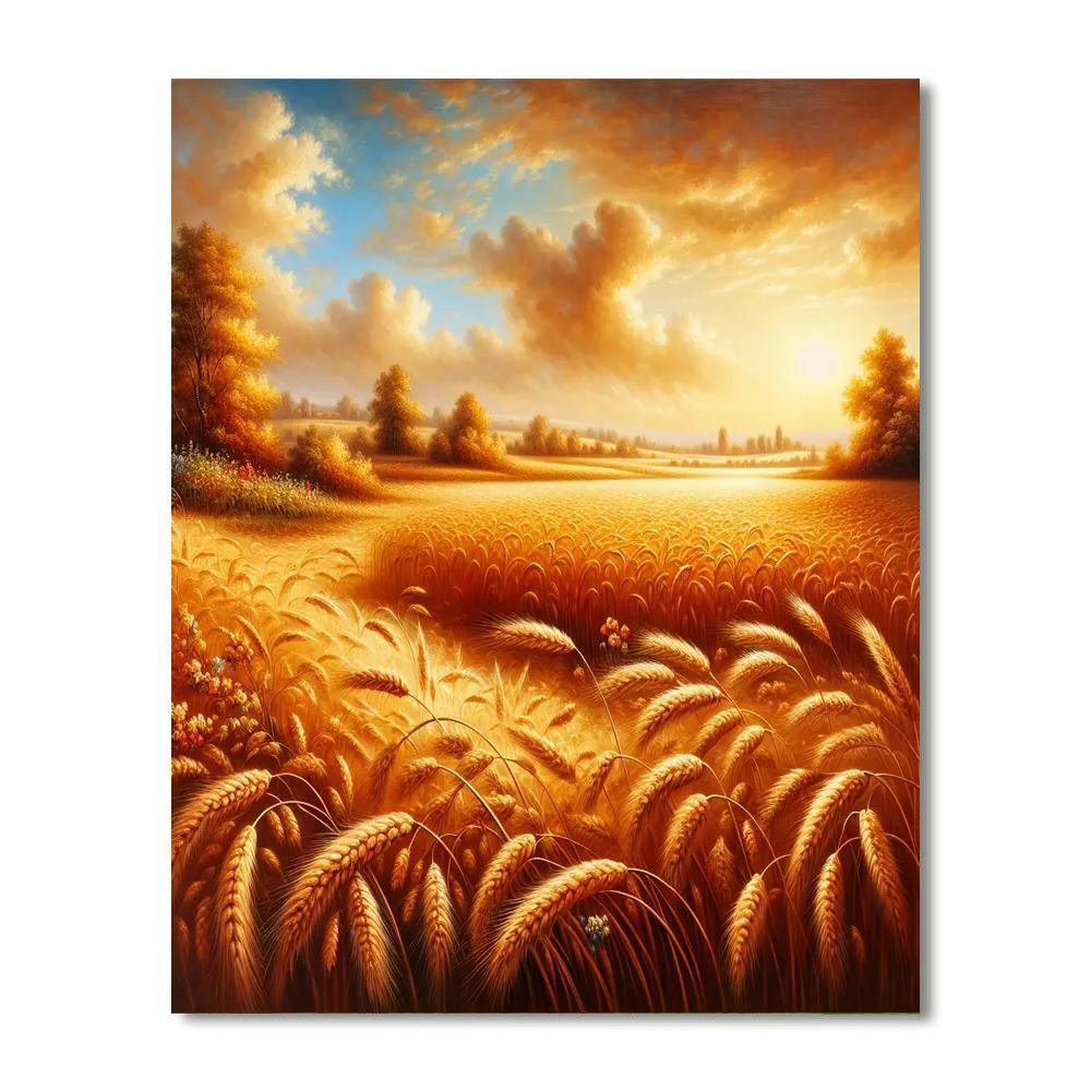 Charming Country Harvest Paint By Numbers Art