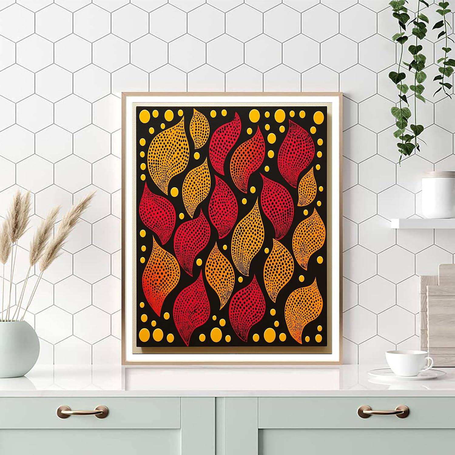 Yayoi Kusama Inspired Transcendent Patterns  DIY Paint By Numbers