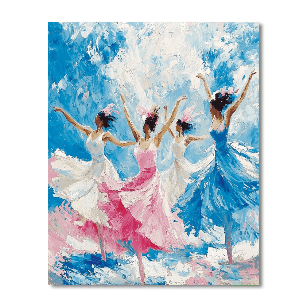 Edgar Degas Inspired The Colorful Dance  Paint By Numbers