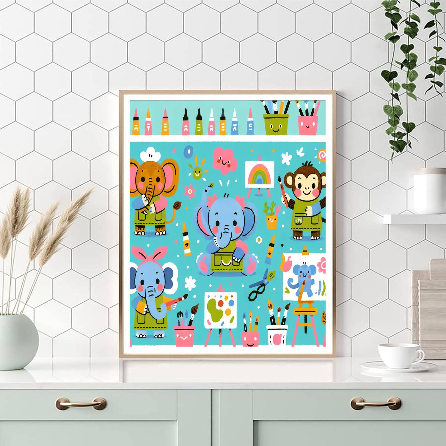 Animal Art Show Paint By Numbers Art