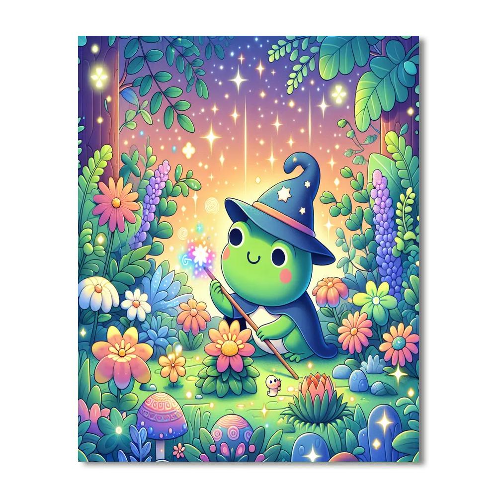 Magic Garden Frog Number Painting
