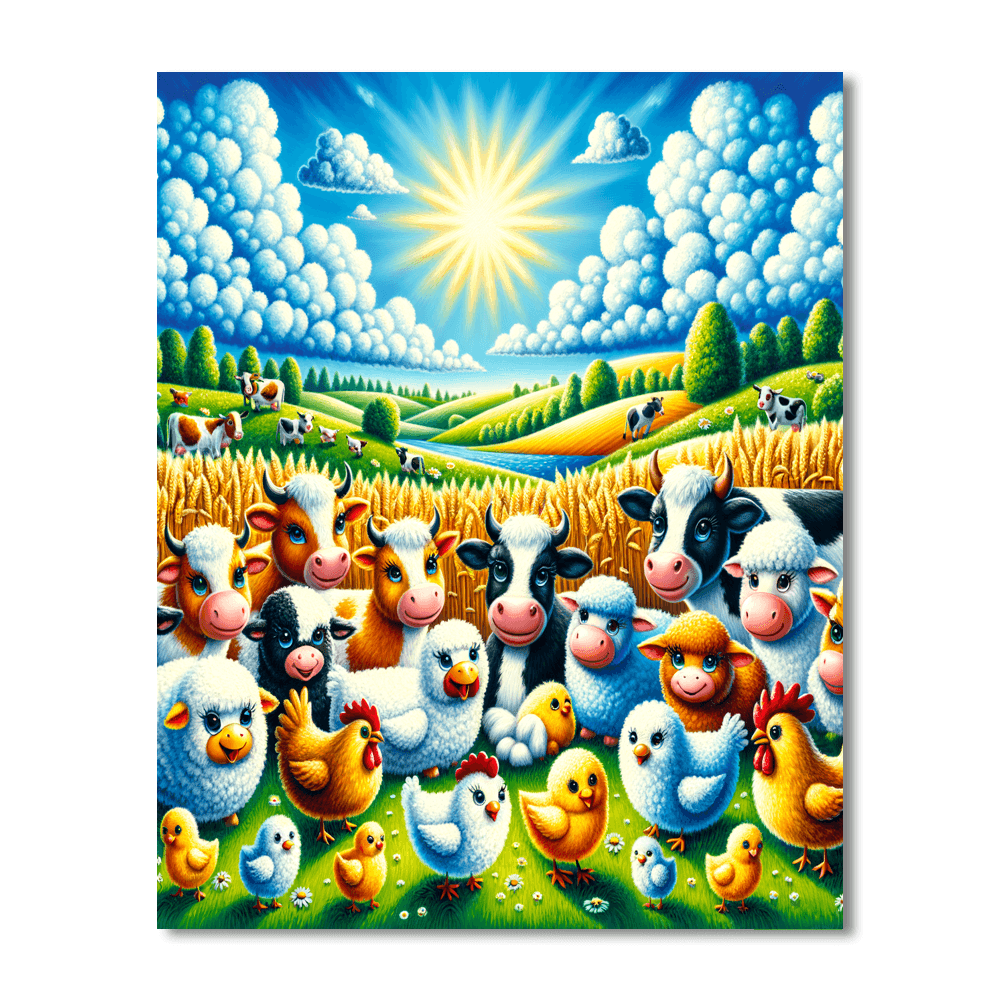 Happy Farm Life Paint By Numbers