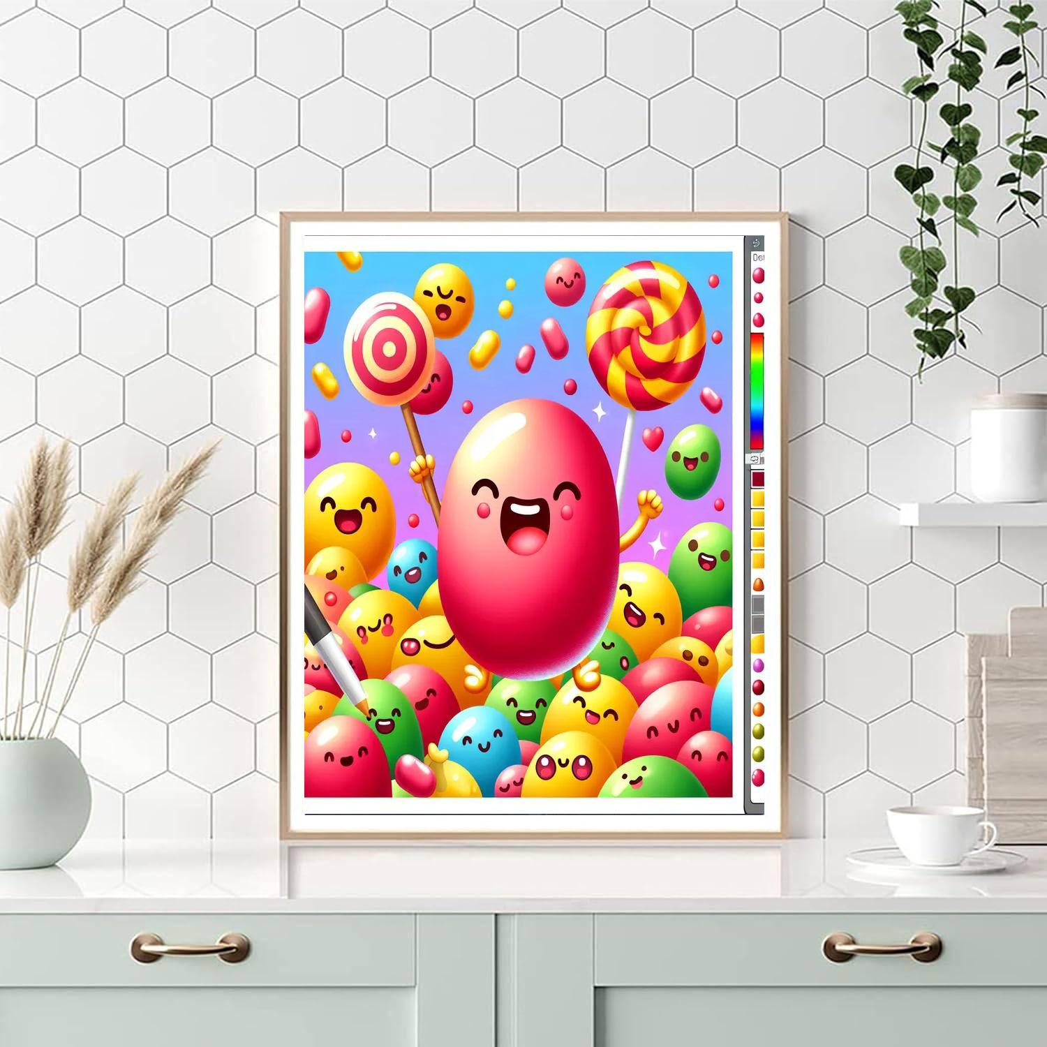 Joyful Jellies Number Painting