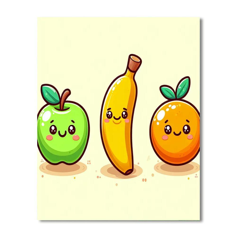 Joyful Fruit Party Numbered Painting Kits