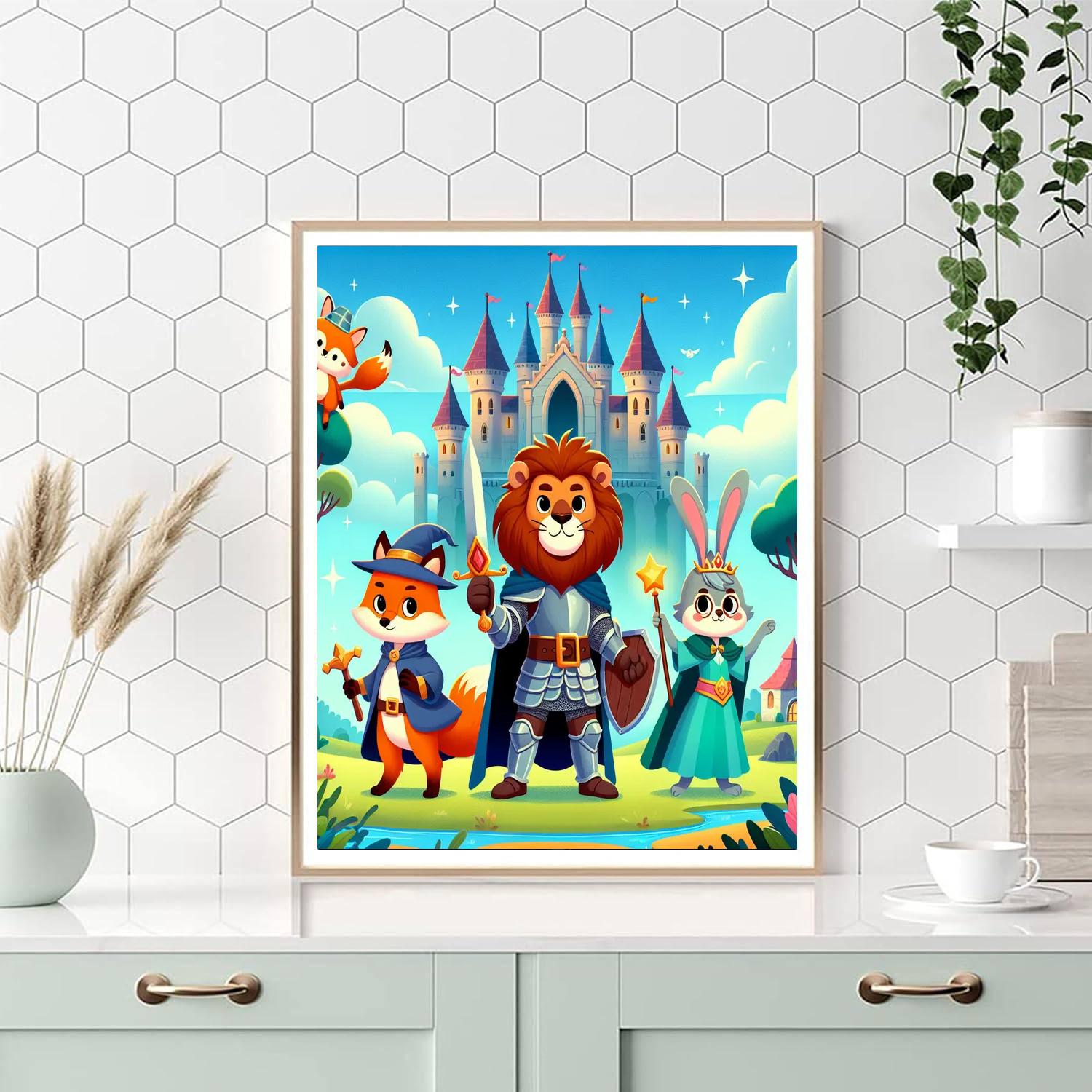 Fantasy Animal Adventures Painting Number Kit