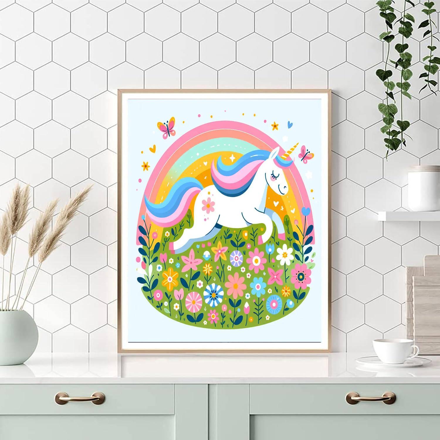 Magical Unicorn Tales DIY Paint By Numbers