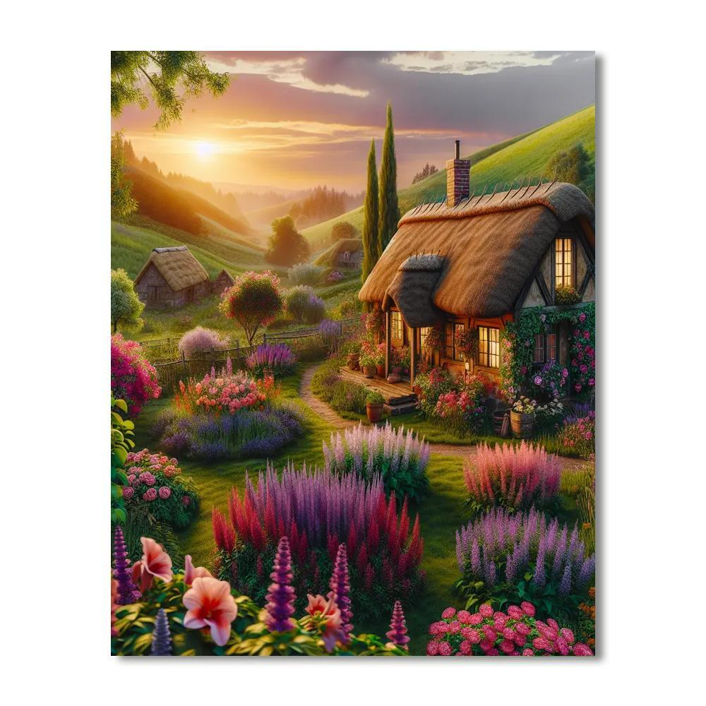 Romantic Countryside Getaway Paint By Numbers Kits