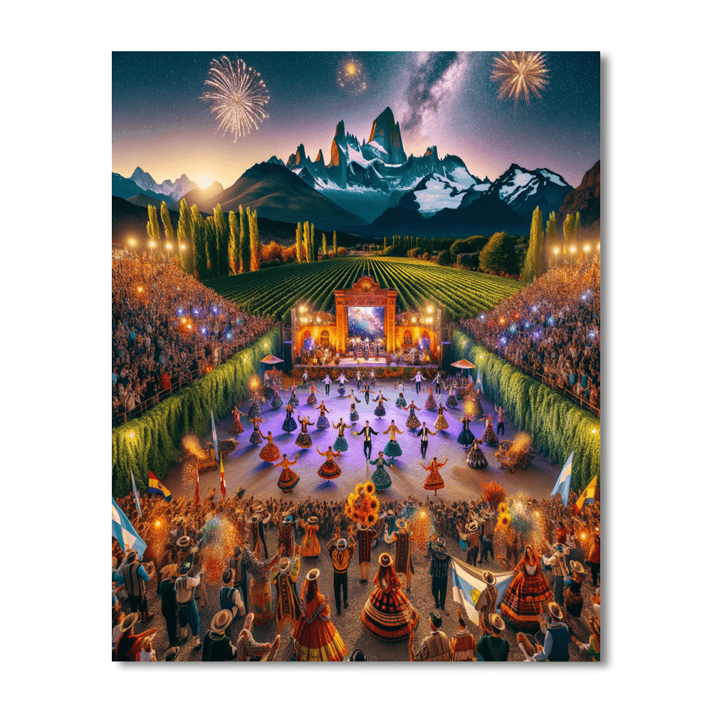 Grape Harvest Festival - Argentina Paint By Numbers Kits