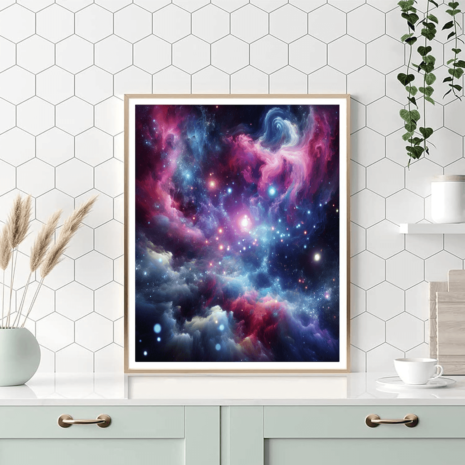 Cosmic Adventure Galaxy Number Painting