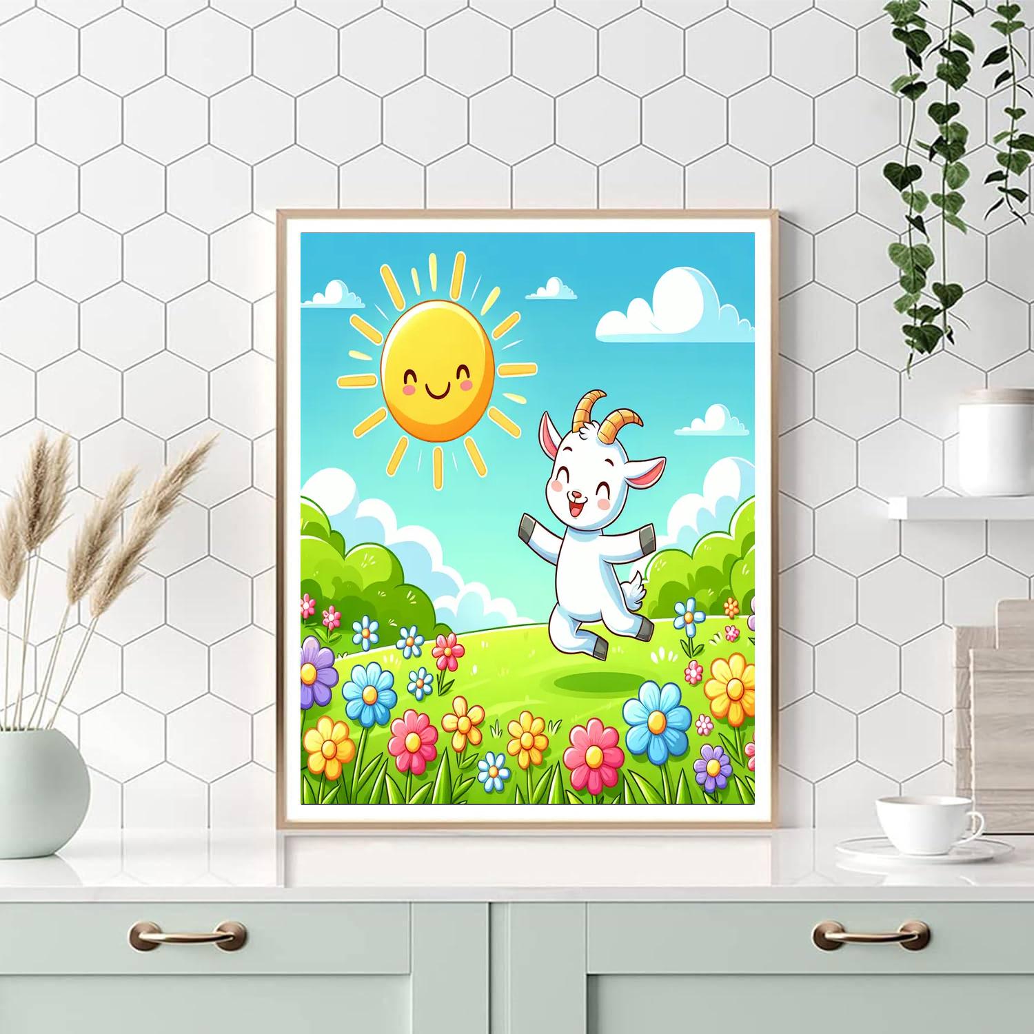 Giggles The Goat Numbered Painting Kits