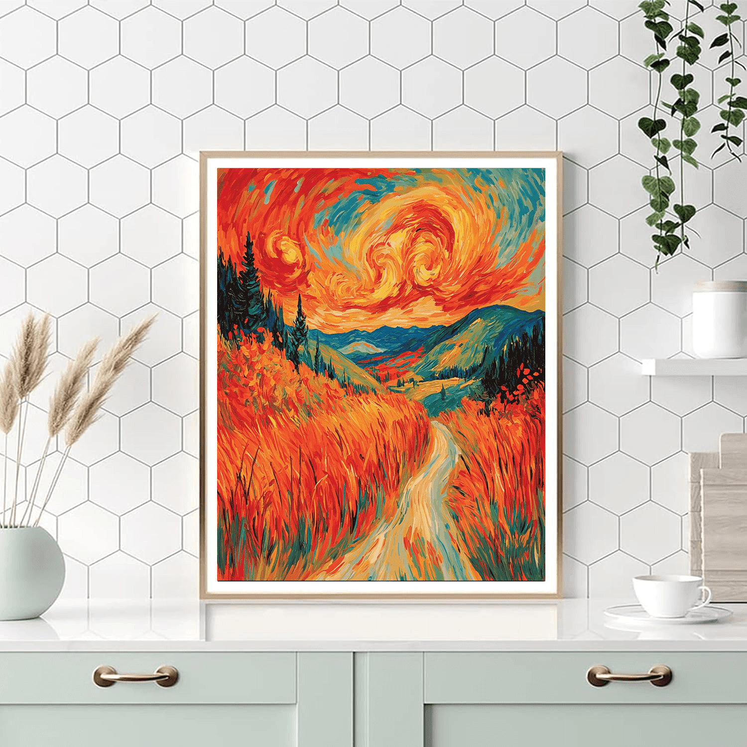 Edvard Munch Inspired Munch's Autumn Vibes  Painting By Numbers Kit