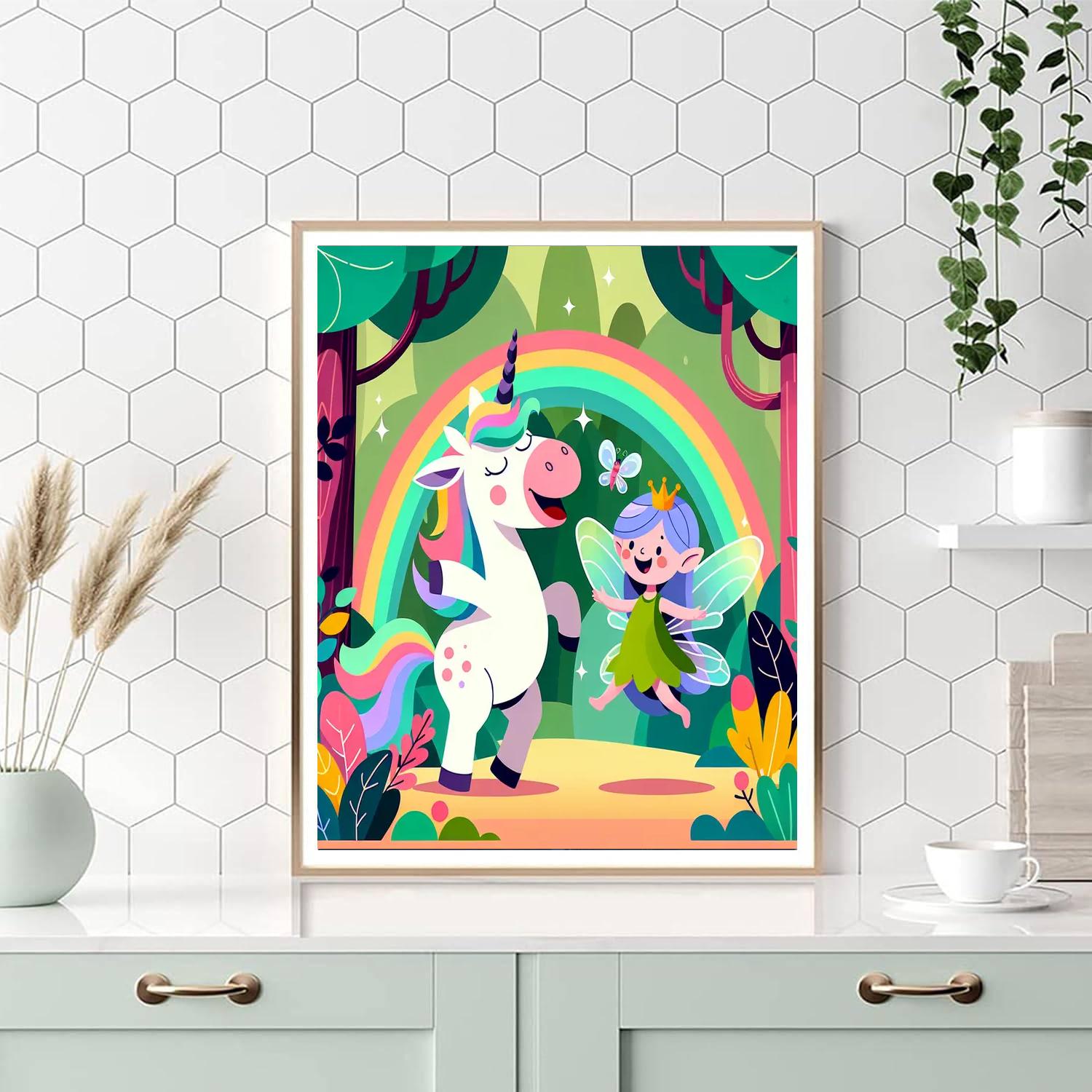 Rainbow Forest Adventures Number Painting