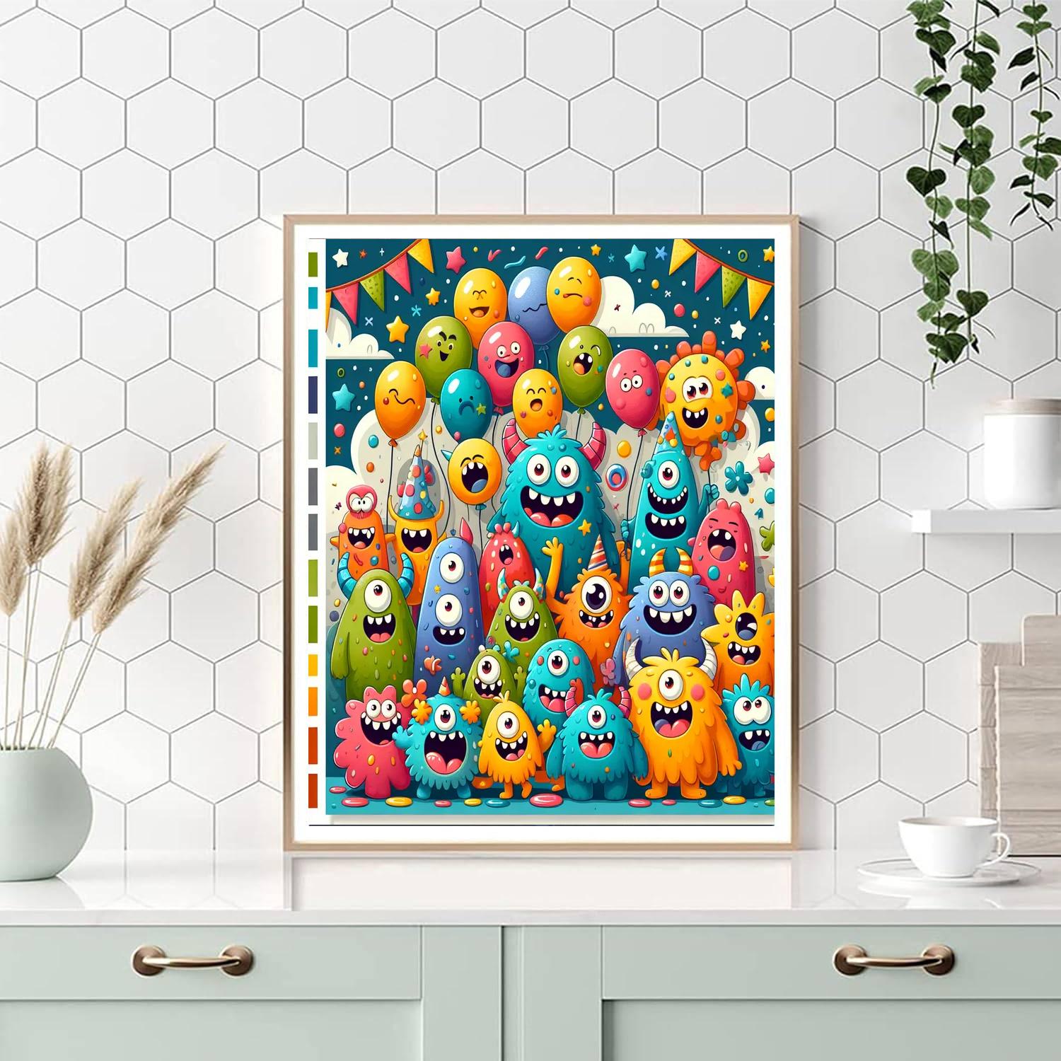Joyful Monster Friends Numbered Painting Kits