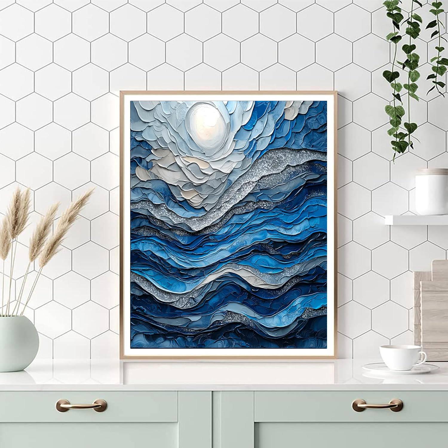 Michelangelo Inspired Sacred River  Painting Number Kit