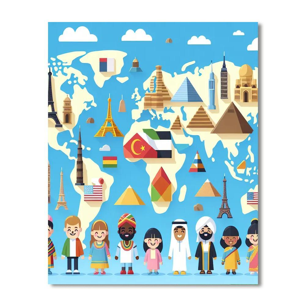 World Traveler Journey Paint By Number