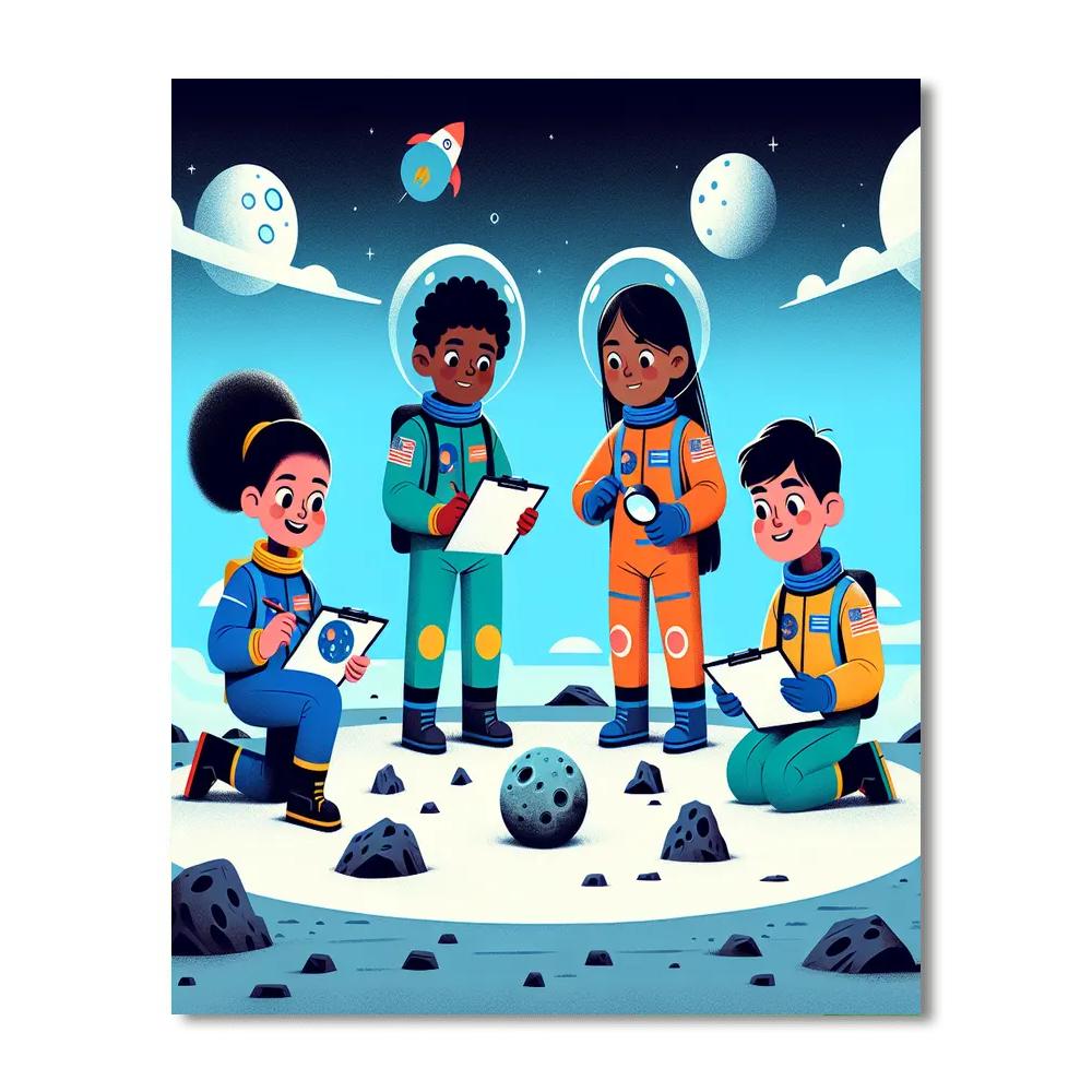 Lunar Lunar Exploration Numbered Painting Kits