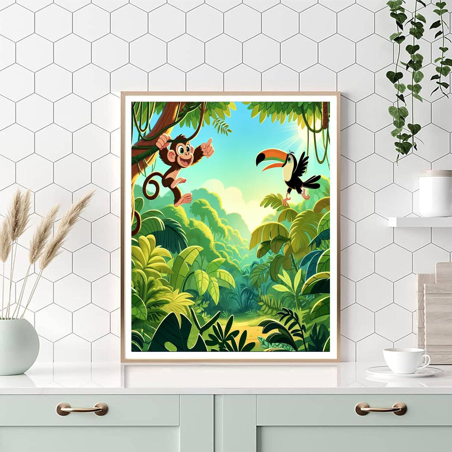 Jungle Playground Adventure Numbered Painting Kits