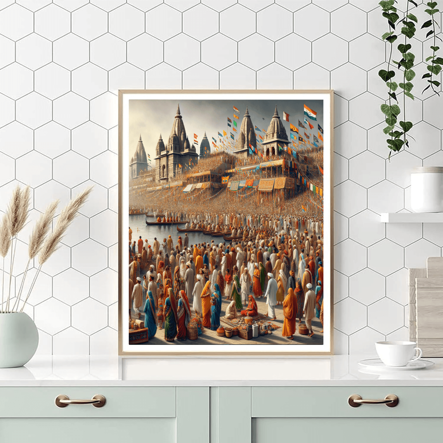 Kumbh Mela - India Paint By Numbers Art