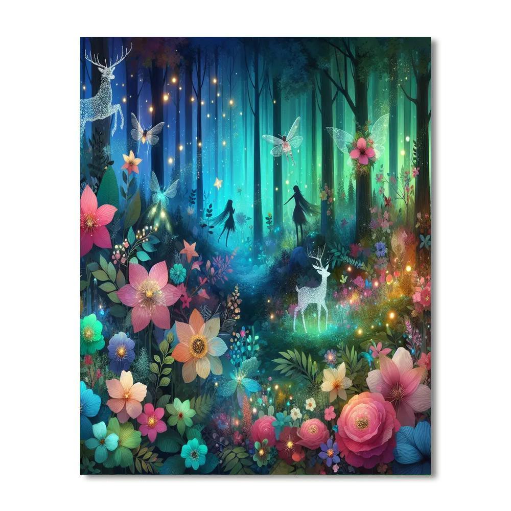 Mysterious Woodland Enchantment DIY Paint By Numbers