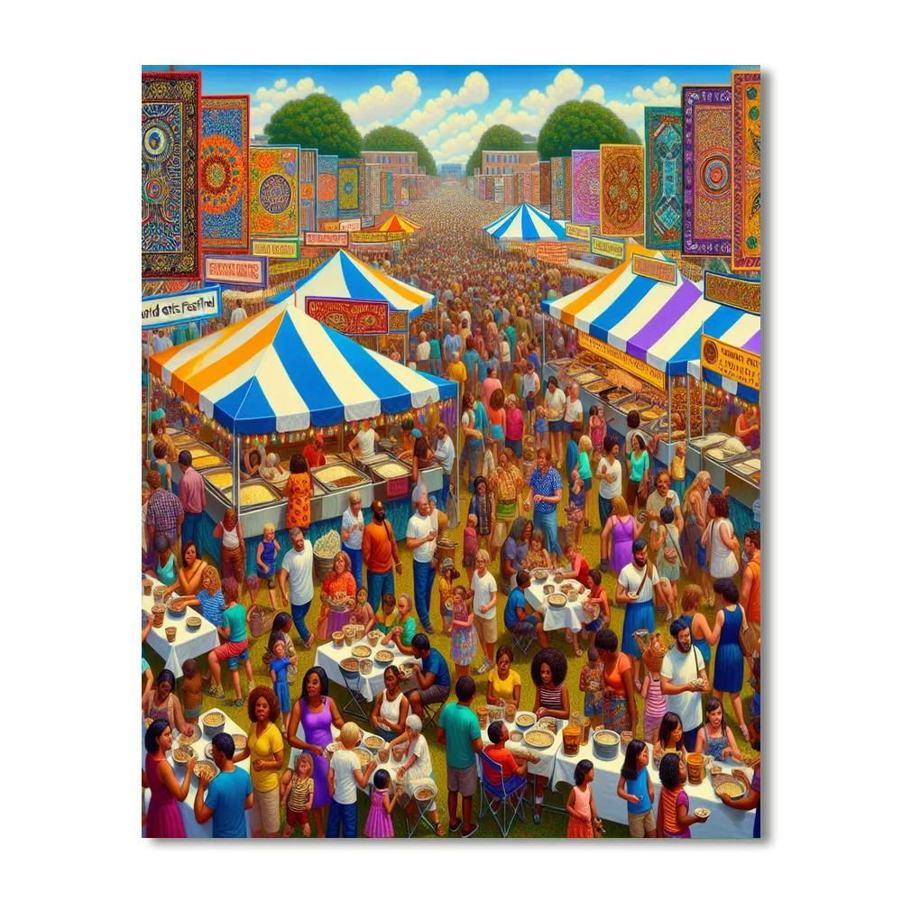 World Grits Festival - Usa Paint By Color