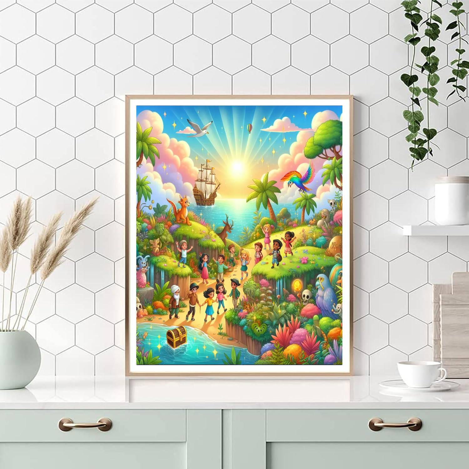 Fantasy Adventure Island Paint By Numbers