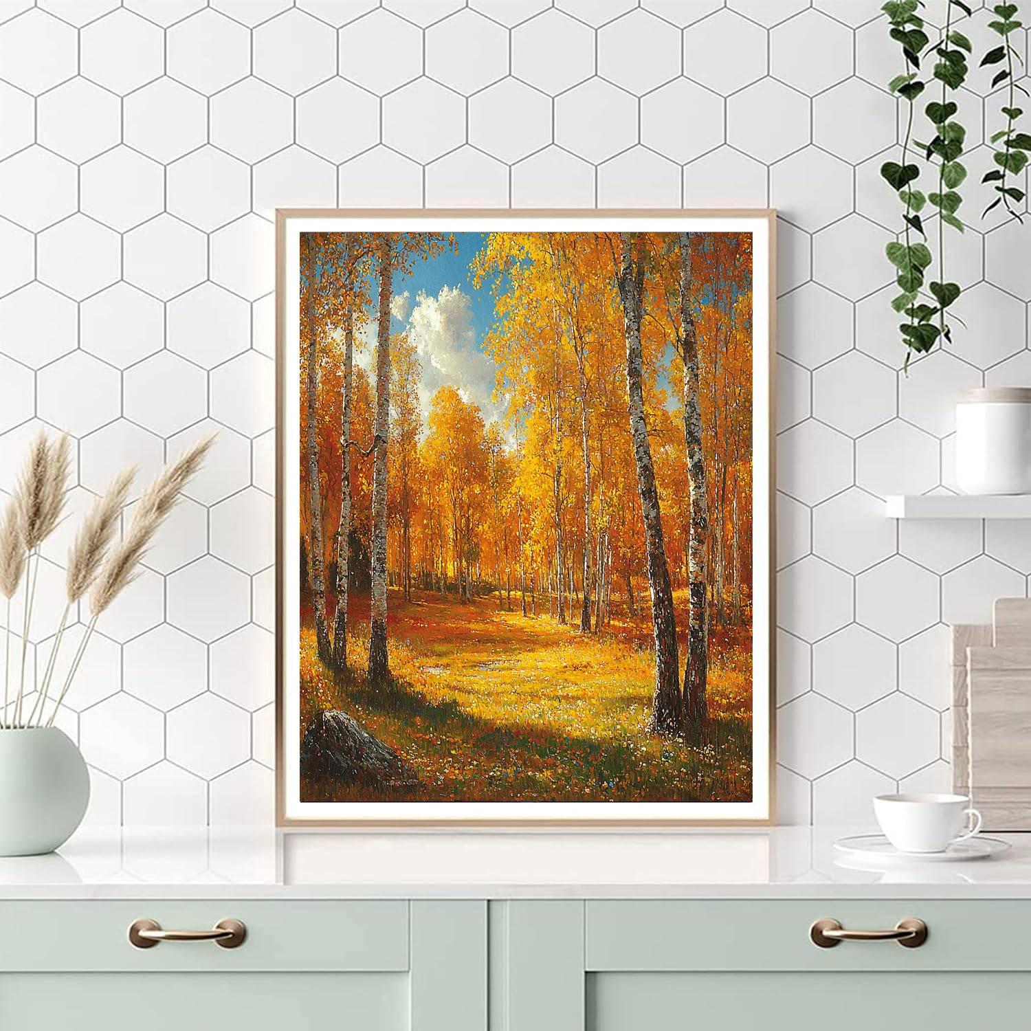 Albert Bierstadt Inspired Glorious Autumn Splendor  Paint By Numbers