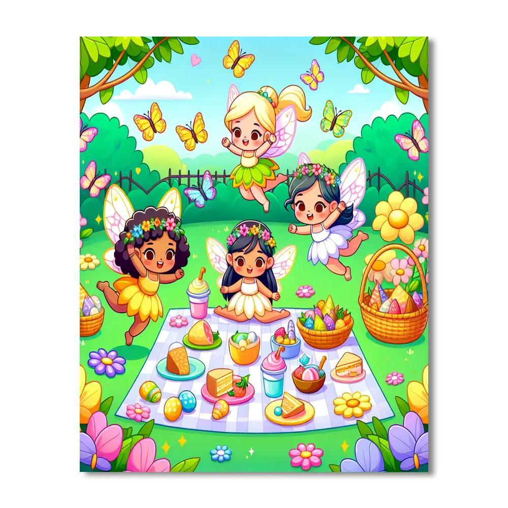 Magical Garden Picnic Numbered Painting Kits