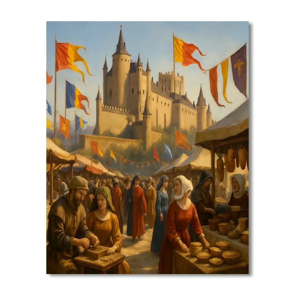 Alcázar Of Segovia Day - Spain DIY Paint By Numbers