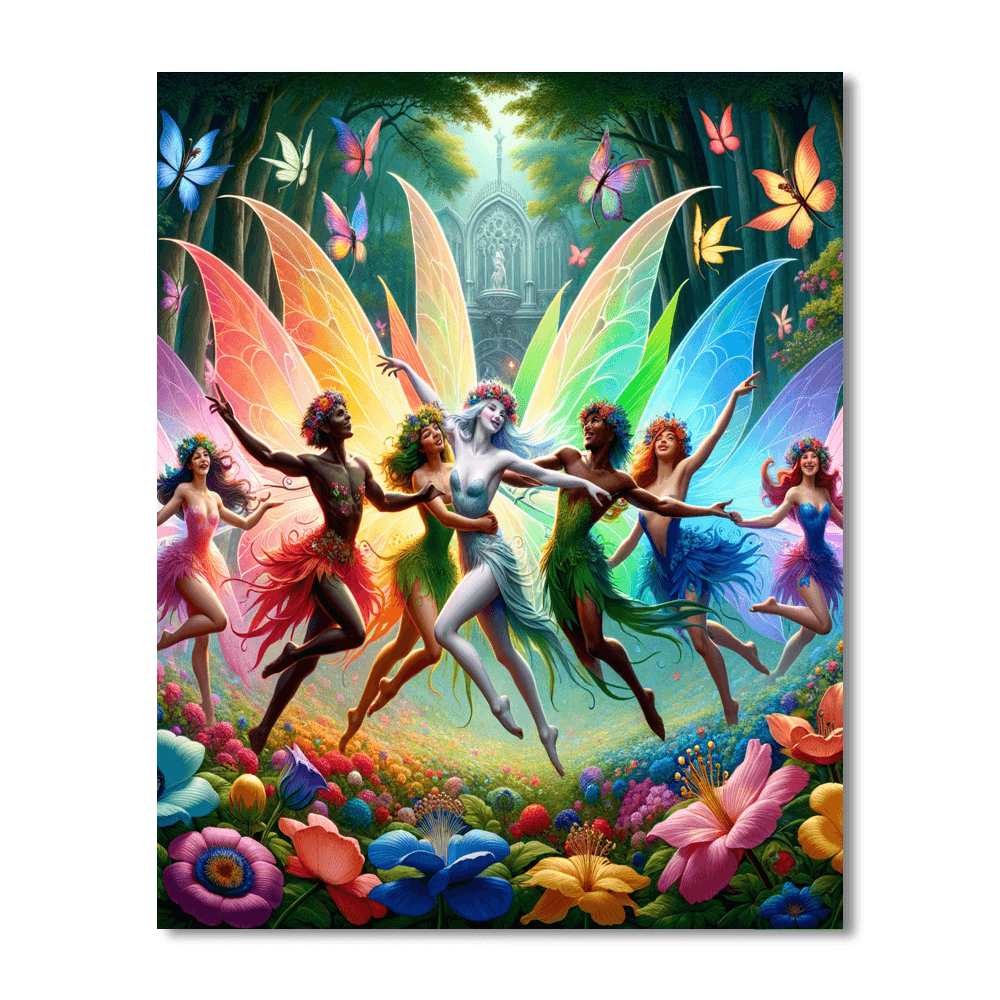 Mystical Forest Fairies Paint By Numbers Kits