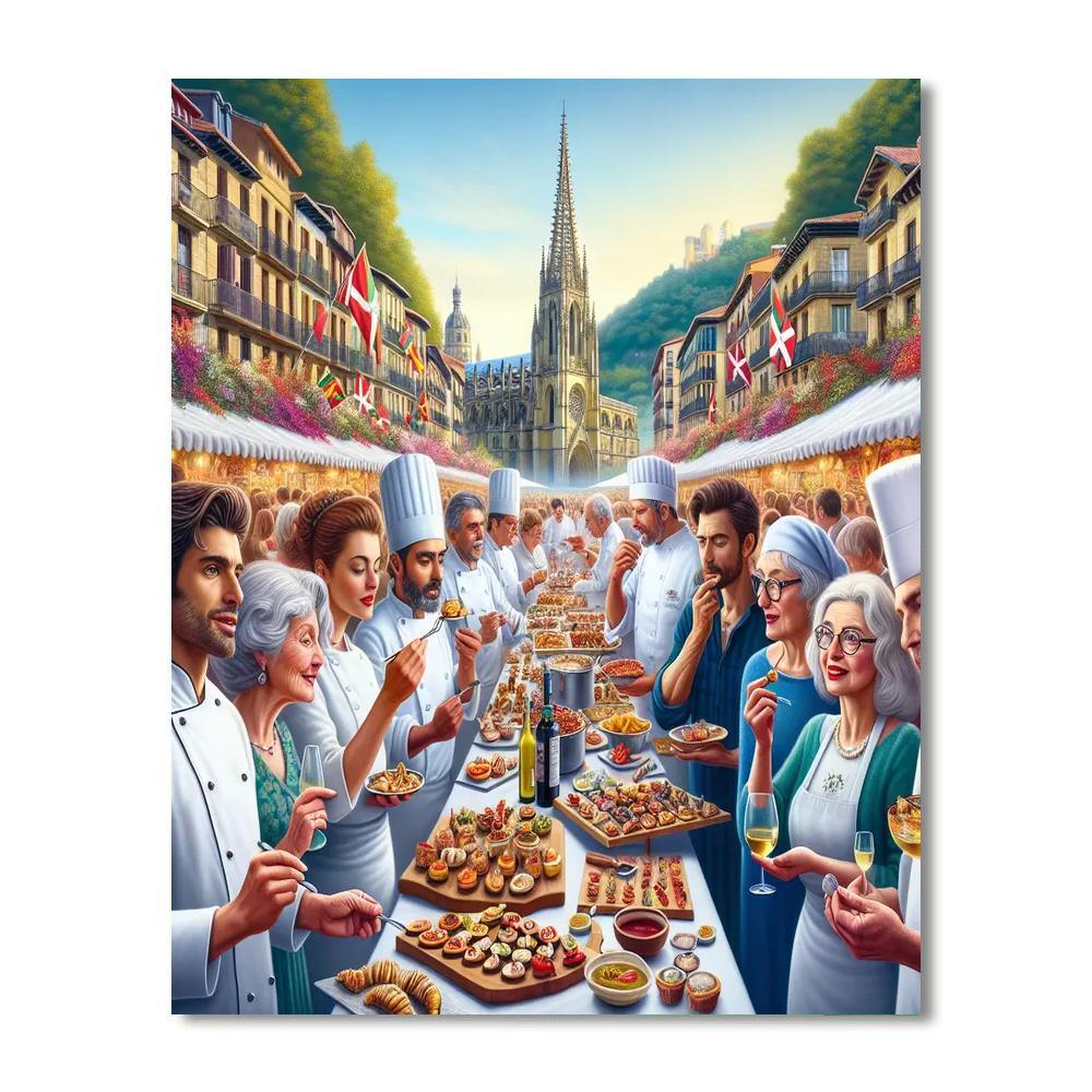 Gastronomy Festival Of San Sebastián Number Painting
