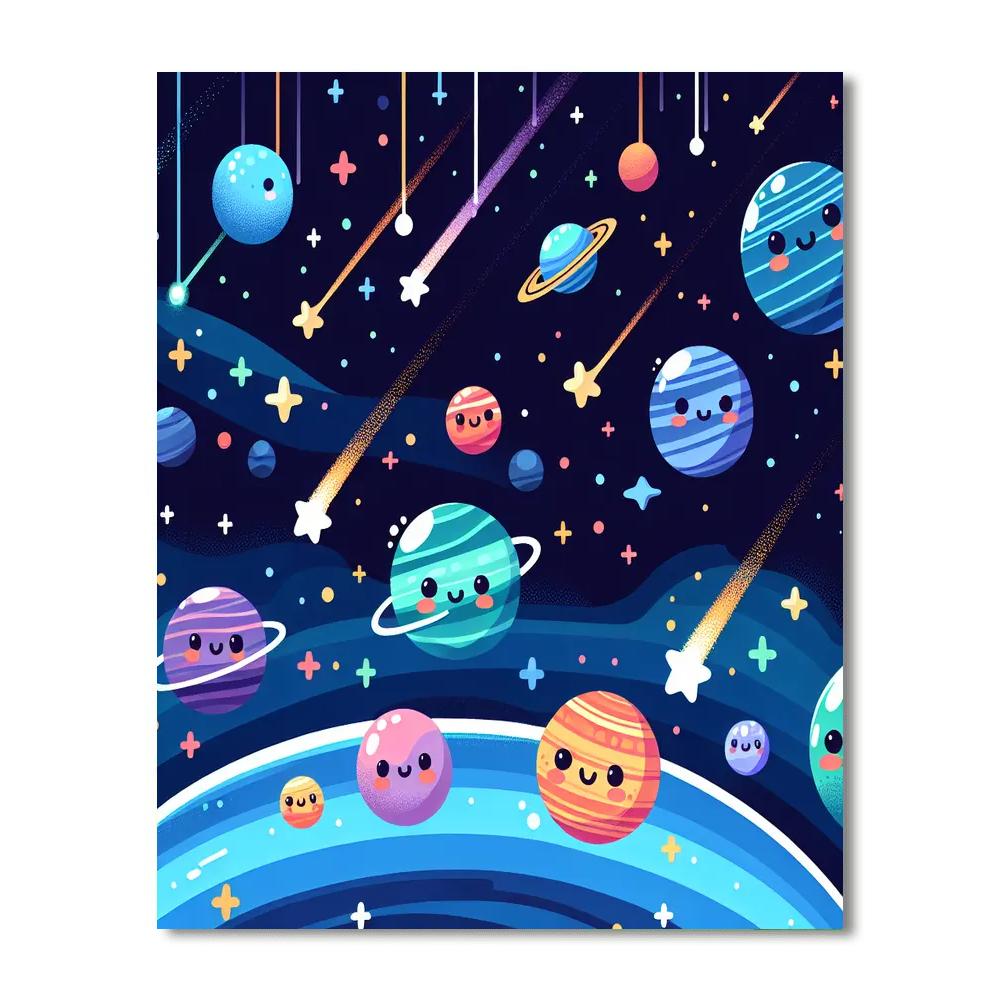 Cosmic Planetarium Paint By Numbers Art