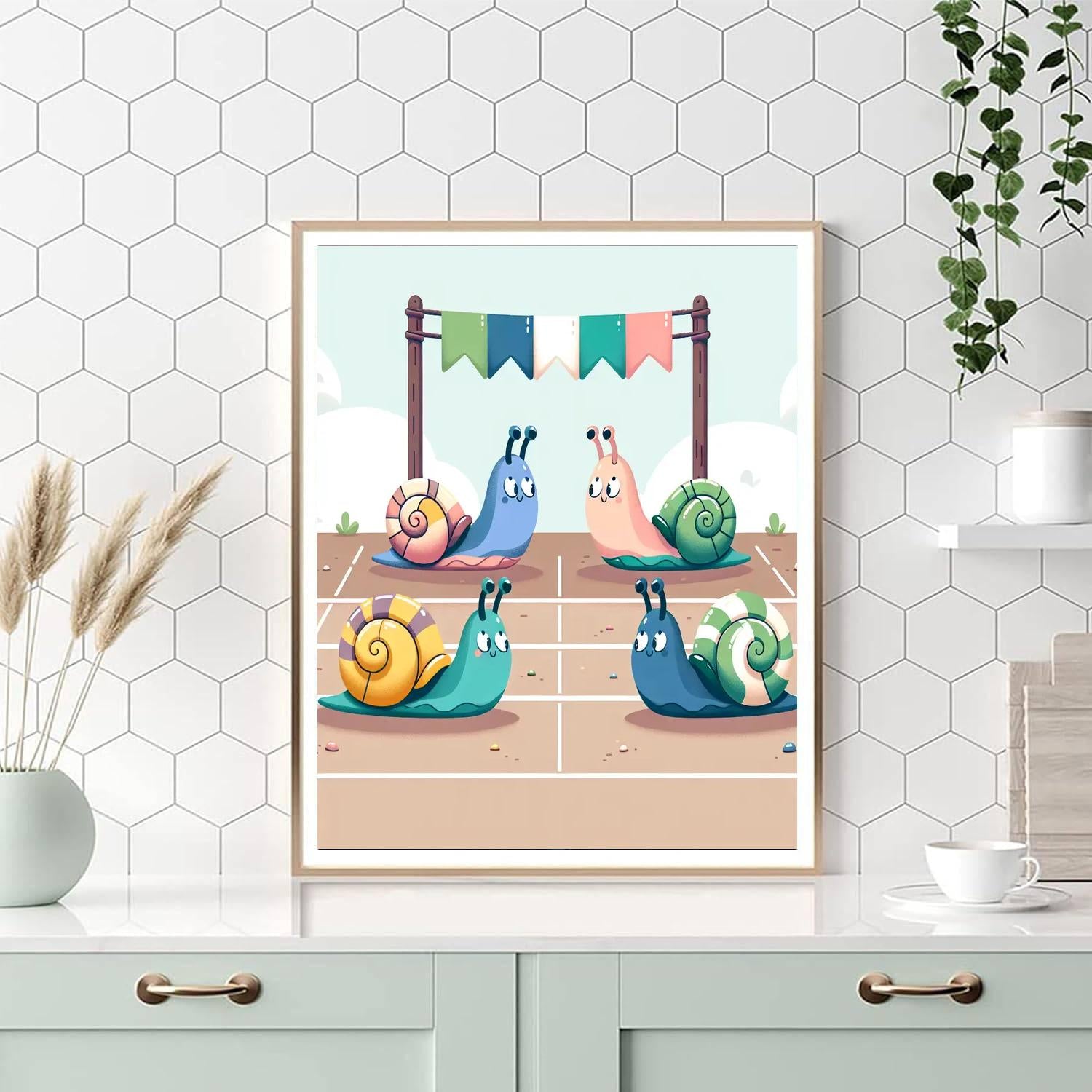 Snappy Snail Speedway Painting Number Kit