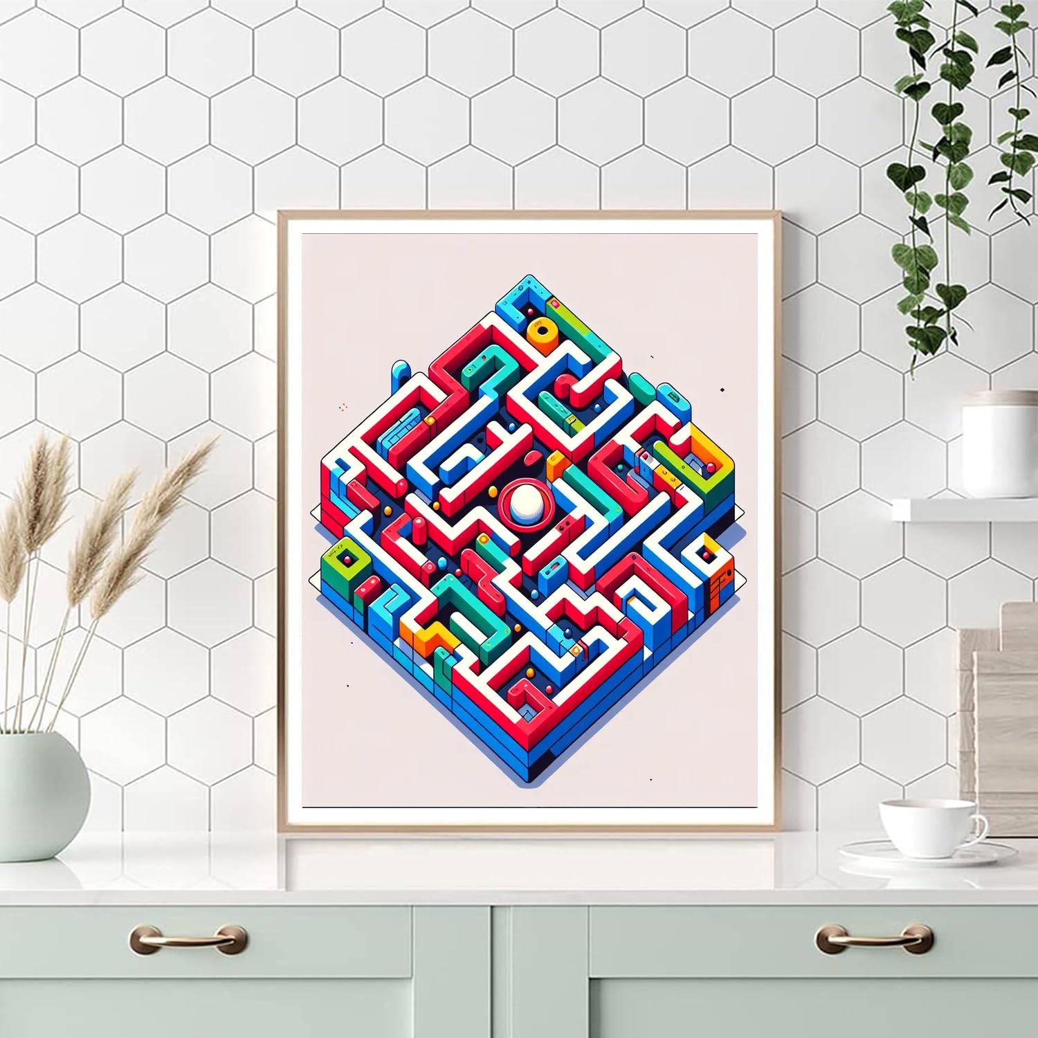 Marble Maze Masterpiece Paint By Color
