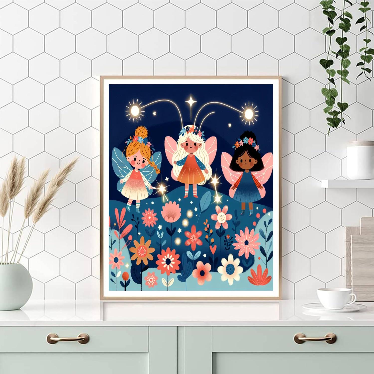 Fairy Garden Glow Painting By Numbers Kit