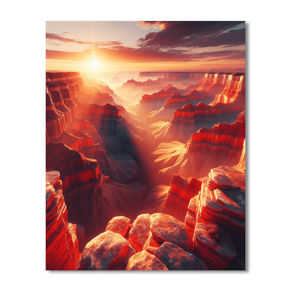 Breathtaking Grand Canyon Painting Number Kit