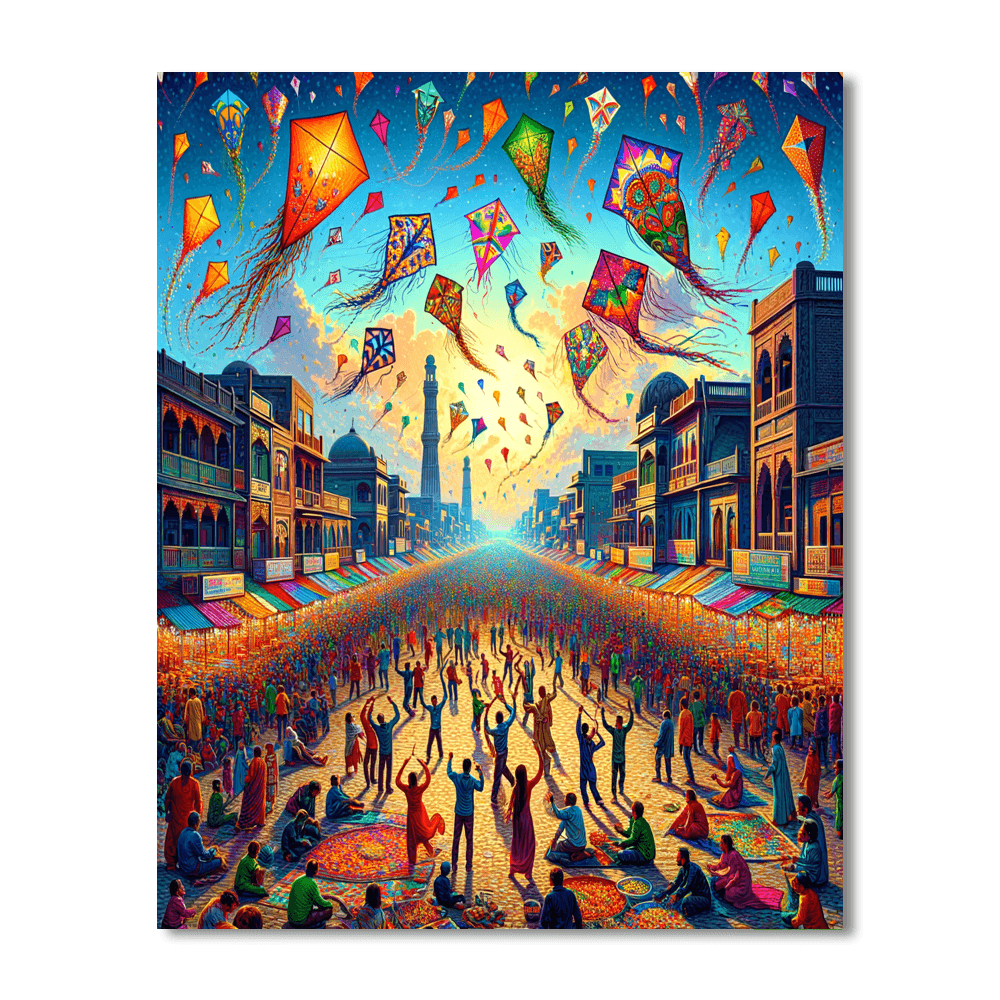 International Kite Festival - Ahmedabad, India Paint By Color