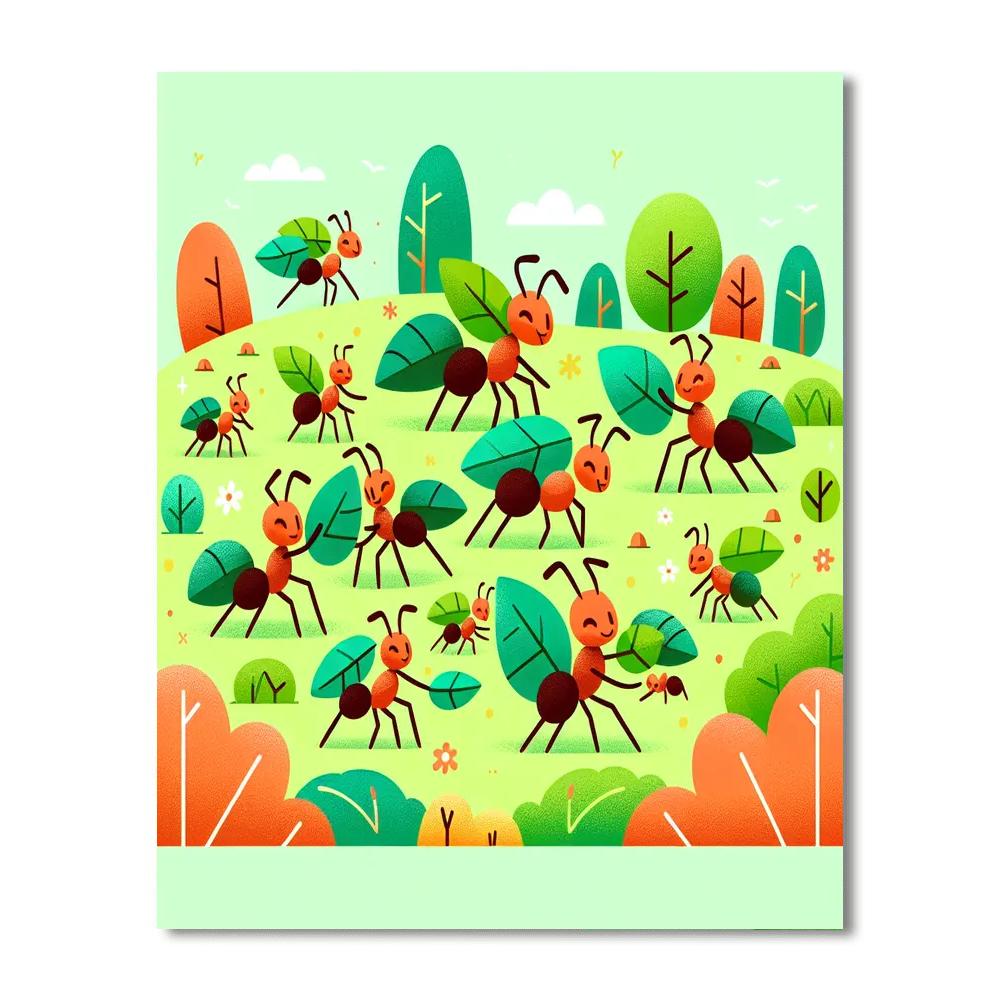 Adventurous Ant Expedition Number Painting