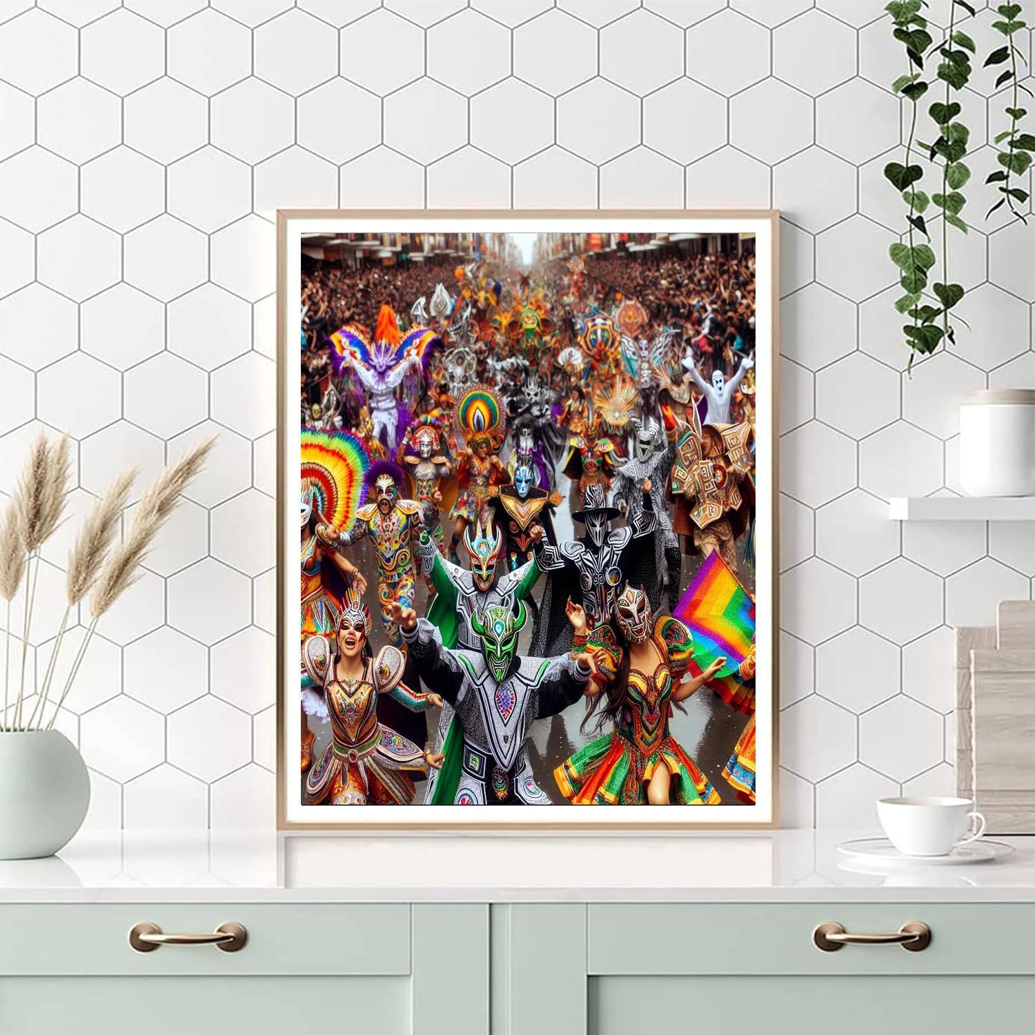 Carnaval De Oruro - Oruro, Bolivia DIY Paint By Numbers