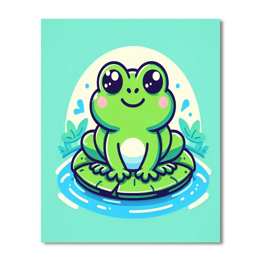 Froggy Pond DIY Paint By Numbers