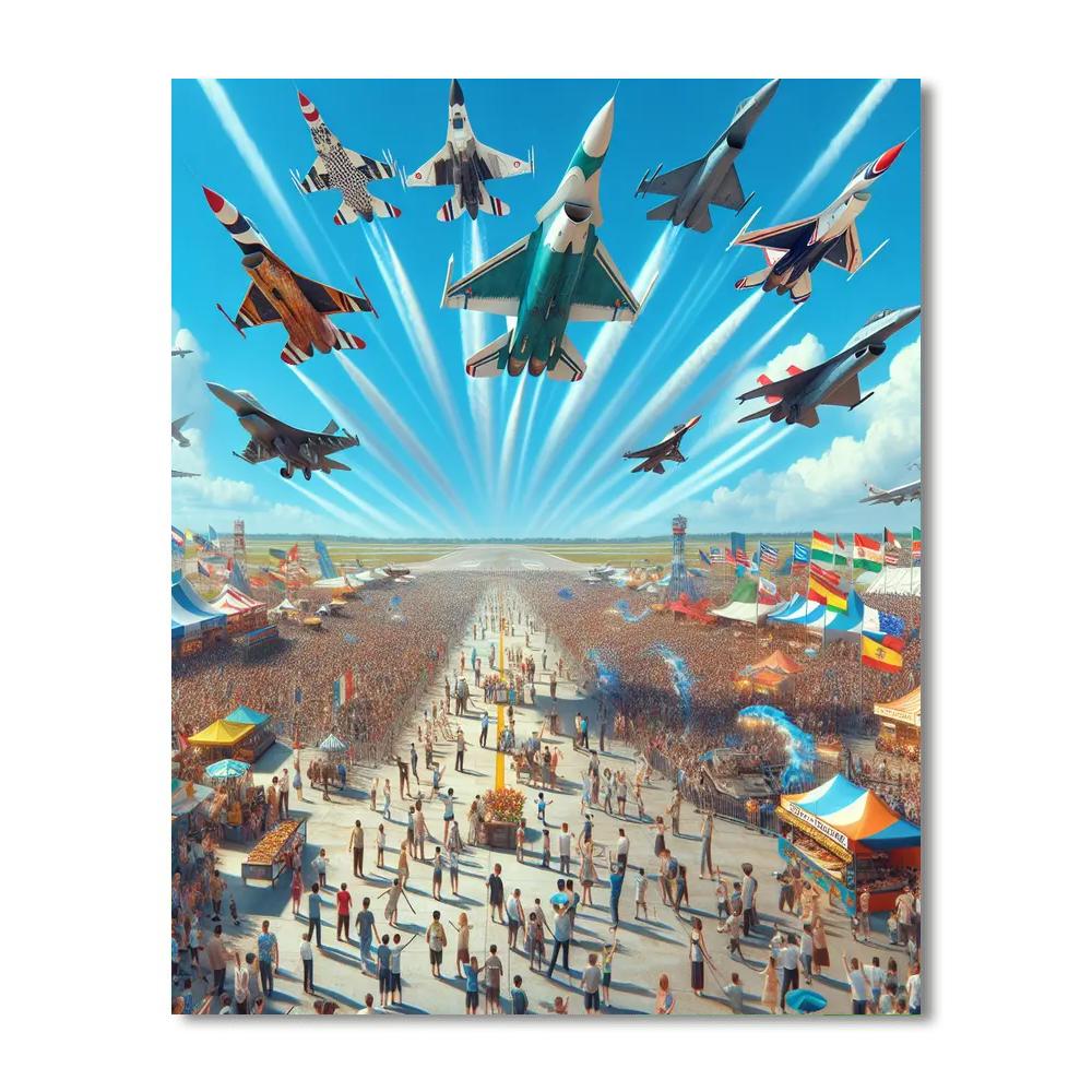 Wings Over Houston Airshow Number Painting